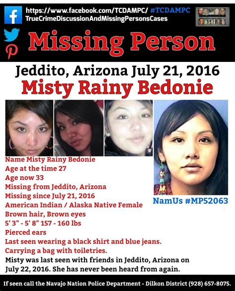 Law enforcement, sadly, they are still turning a blind eye, Wilson said. . Unsolved missing persons arizona